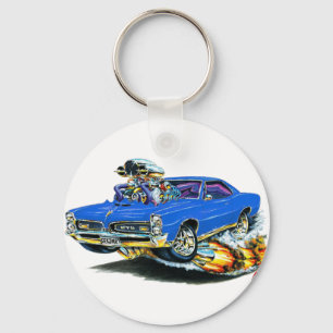 1966-67 GTO Blue Car Keychain