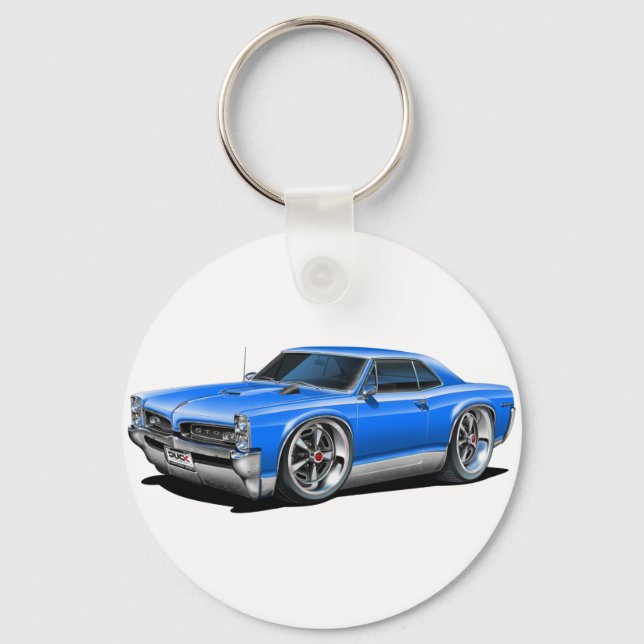 1966/67 GTO Blue Car Keychain (Front)