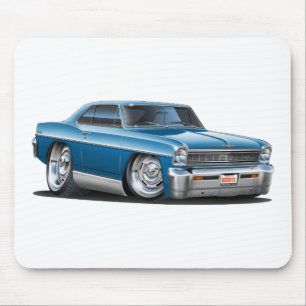 1966-67 Nova Teal Car Mouse Pad