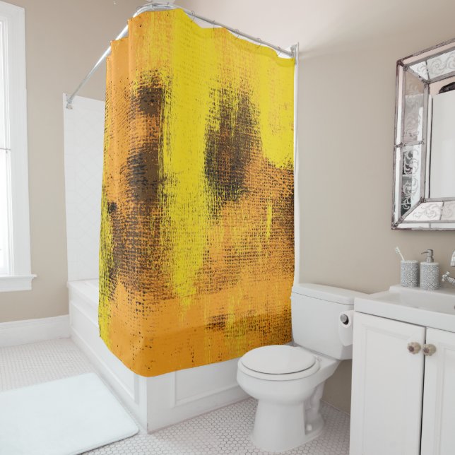 1966 Abstract Shower Curtain (In Situ)