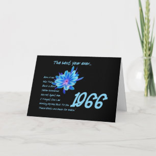 1966 Birthday - The Best Year Ever with Hit Songs Card