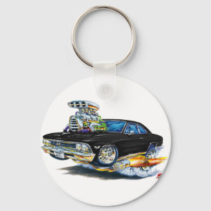 1966 Chevelle Black Car Keychain