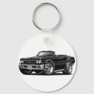 1966 Chevelle Black Convertible Keychain