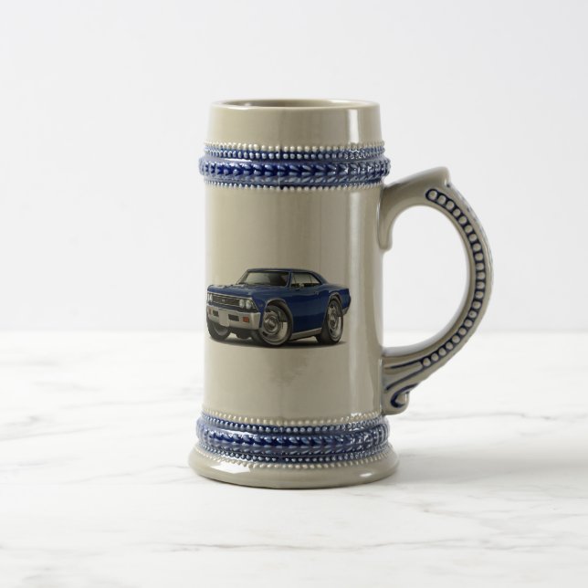 1966 Chevelle Dark Blue Car Beer Stein (Right)