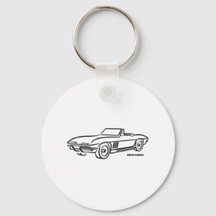1966 Chevrolet Corvette Keychain