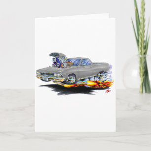 1966 El Camino Grey Truck Card