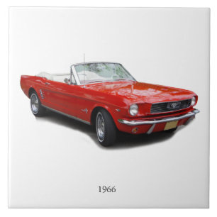 1966 red convertible tile