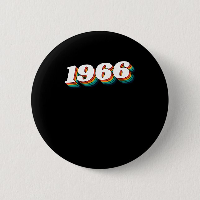 1966 Retro Label  2 Inch Round Button (Front)
