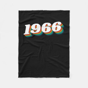 1966 Retro Label  Fleece Blanket