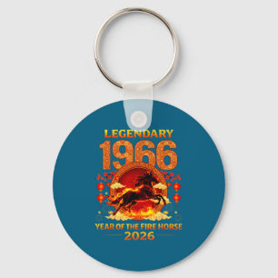 1966 Year Of The Fire Horse 60th Birthday Chinese  Keychain