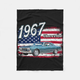 1967 67 Gtx 4th Of July American Fleece Blanket