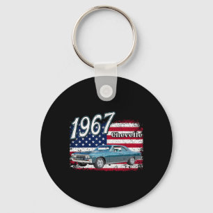1967 67 Gtx 4th Of July American Keychain