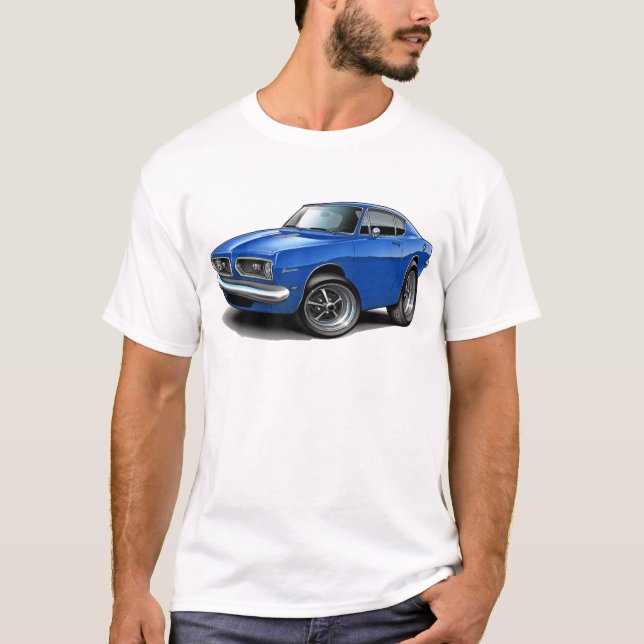 1967-69 Barracuda Blue Car T-Shirt (Front)
