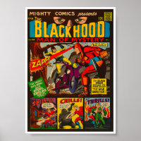 1967! BLACK HOOD COMIC BOOK COVER 