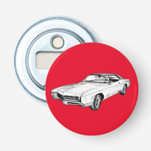 1967 Buick Riviera Classic Car Illustration Bottle Opener