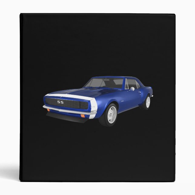 1967 Camaro Muscle Car: Blue Finish: Binder (Front)