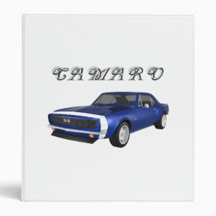 1967 Camaro Muscle Car : Finition bleue : Classeur