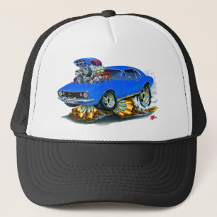1967 Camaro SS Blue Car Trucker Hat