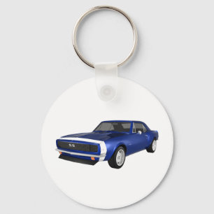 1967 Camaro SS: Blue Finish: 3D Model: Keychain