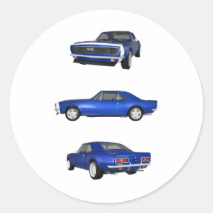 1967 Camaro SS: Classic Round Sticker