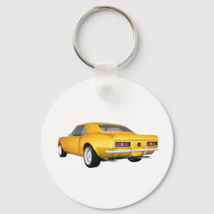 1967 Camaro SS: Yellow Finish: 3D Model: Keychain