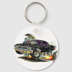 1967 Chevelle Black Car Keychain