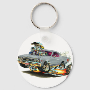 1967 Chevelle Grey Car Keychain