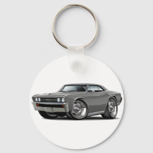 1967 Chevelle Grey Car Keychain