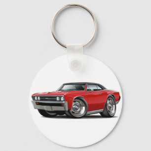 1967 Chevelle Red Black Top Keychain