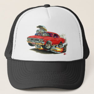 1967 Chevelle Red Car Trucker Hat
