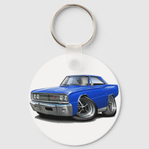 1967 Coronet RT Blue Car Keychain