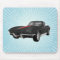 1967 Corvette Sports Car: Black Finish: Mousepad