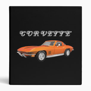 1967 Corvette Sports Car : Fin orange : Classeur
