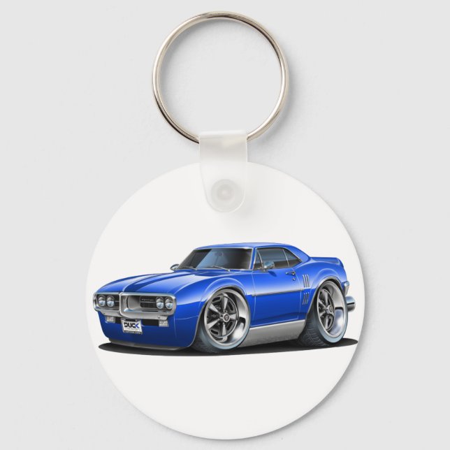 1967 Firebird Blue Car Keychain (Front)