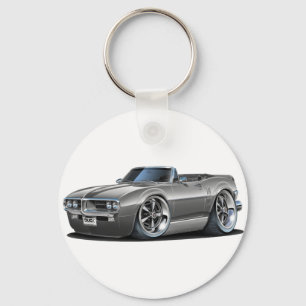 1967 Firebird Grey Convertible Keychain