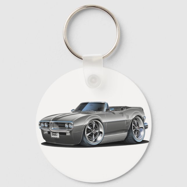 1967 Firebird Grey Convertible Keychain (Front)