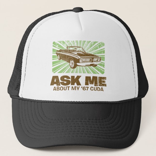 1967 Plymouth Barracuda Trucker Hat (Front)