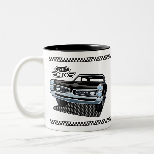 1967 Pontiac GTO Black Two-Tone Coffee Mug (Left)