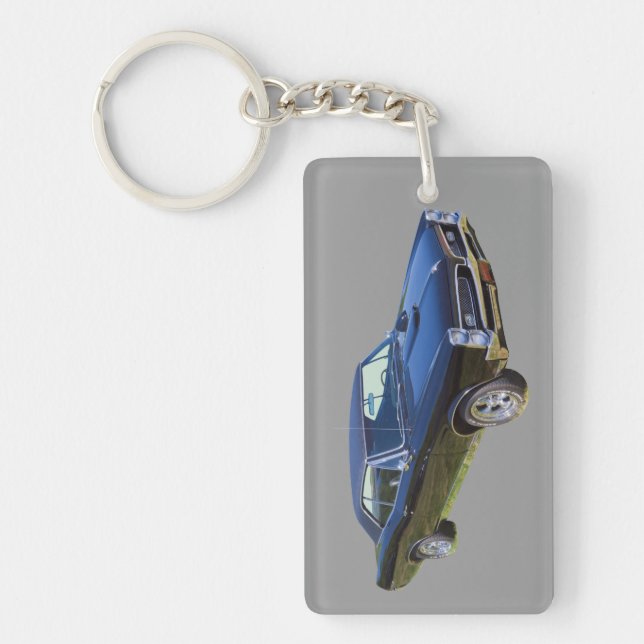 1967 Pontiac GTO Muscle Car Keychain (Front)