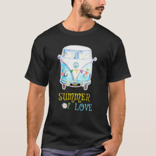 1967 Summer Of Love Hippie Peace Camper Van T-Shirt