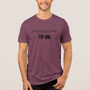 1967 TYP 910 Owners Manual Tri-Blend Shirt