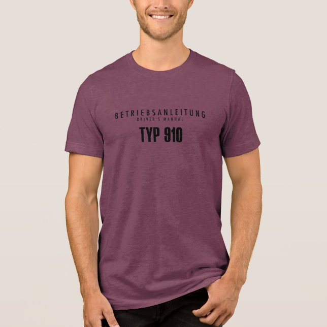 1967 TYP 910 Owners Manual  Tri-Blend Shirt (Front)