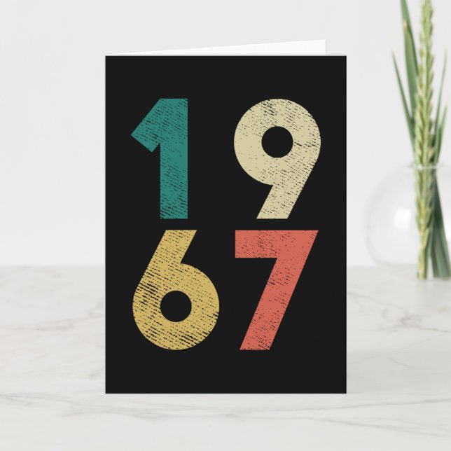 1967 Vintage Birthday Retro Card (Front)