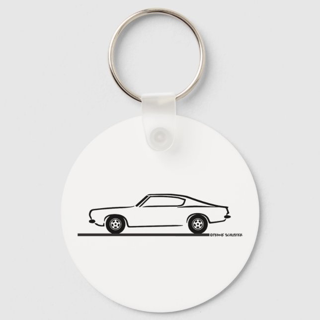 1968 1969 Plymouth Barracuda Keychain (Front)