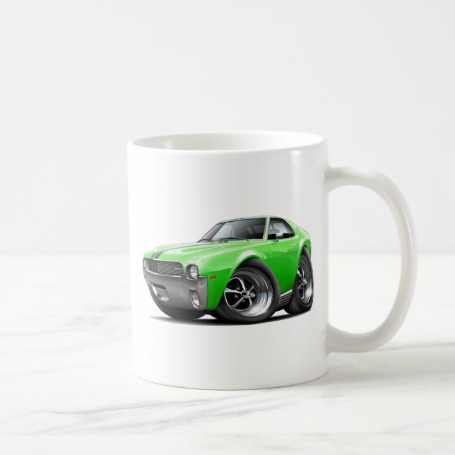 1968-69 AMX Lime-Black Car Coffee Mug (Right)