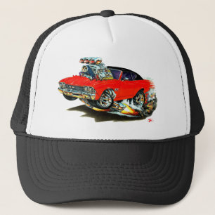 1968-69 Chevelle Red and Black Top Car Trucker Hat