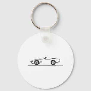 1968-69 Corvette Convertible Keychain