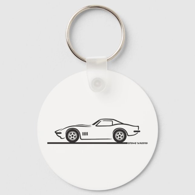 1968-69 Corvette Keychain (Front)
