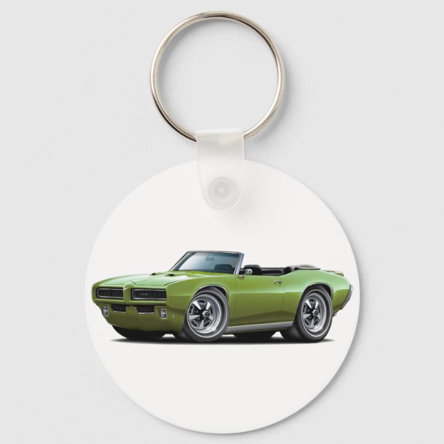 1968-69 GTO Green Convertible Keychain (Front)