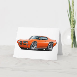 1968-69 GTO Orange Car Card